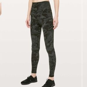 Lululemon Align Pant Size 2 Incognito Camo Multi Gator Green